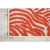 Nourison Aloha Vibrant Zebra Indoor/Outdoor Area Rug Red 2'8" x 4' - 4 of 4