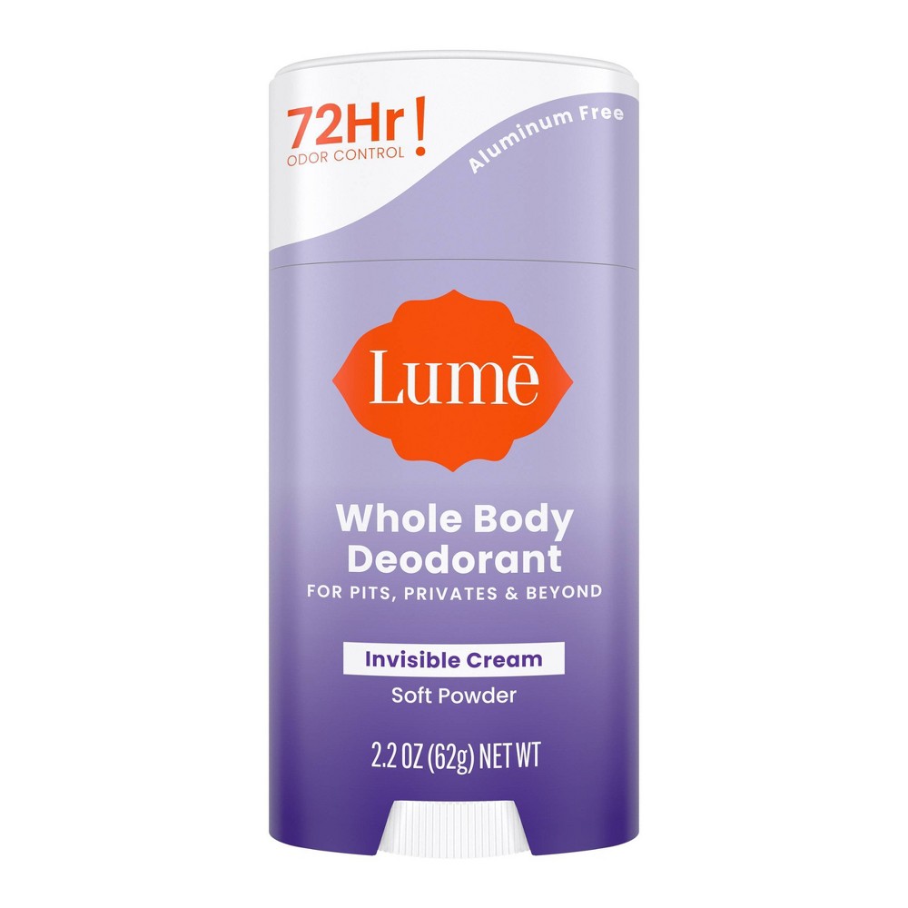 Lume Whole Body Women's Deodorant Invisible Cream Stick - Soft Powder Scent - 2.2oz -  89474819