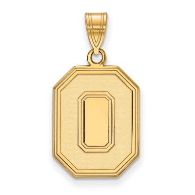 Black Bow Jewelry 14k Yellow Gold Ohio State Buckeyes NCAA Large Pendant