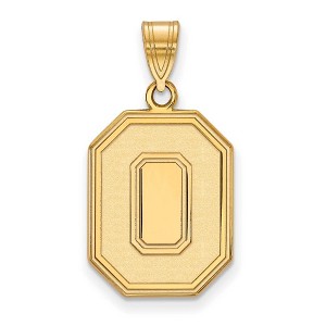 Black Bow Jewelry 14k Yellow Gold Ohio State Buckeyes NCAA Large Pendant - 1 of 3