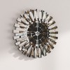 FUFU&GAGA Round Decorative Wall Clock with Roman Numerals, Decorative Glass Mirror - 2 of 4