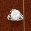 Ross-Simons 12-12.5mm Cultured Pearl Ring With Diamond Accents in Sterling Silver - 4 of 4