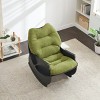 30"W Single Seat Velvet Rocking Chair with Deep Cushion,Plush Comfort Lounge Chair for Living Room Bedroom Balcony-Baofuwish - 2 of 4
