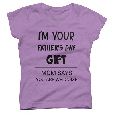 Girl's Design By Humans I'm Your Father's Day Gift Black Text By sukhendu12 T-Shirt