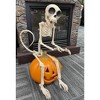 Crazy Bonez Small Poseable Skeleton Monkey – Durable Mini Halloween Scene Prop for Indoor/Outdoor Décor - 3 of 4