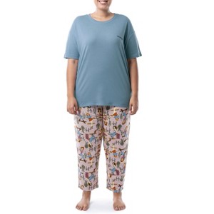 Wrangler Women's and Women's Plus Short Sleeve Pajama Set - 1 of 4