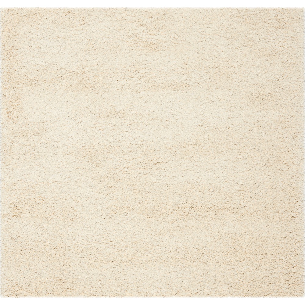 5'3inX5'3in Solid Loomed Square Area Rug Ivory/Light Gray - Safavieh