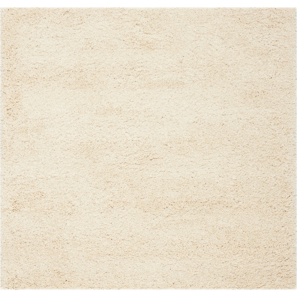 5'3inX5'3in Solid Loomed Square Area Rug Ivory/Light Gray - Safavieh