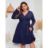Women's Plus Size Boho Ruffle Dress – Ethereal Tiered Layers & Flowy Bell Sleeves for Garden Parties & Special Occasions - 4 of 4