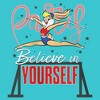 Girl's Team USA X Looney Tunes Lola Bunny Believe in Yourself T-Shirt - 2 of 4