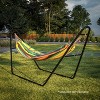 Flash Furniture All-Weather Heavy Duty Steel Hammock Stand for Hammocks 9-14 Feet Long - Black - 4 of 4