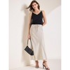 INSPIRE CHIC Women's Satin High Waist Drawstring Cocktail Wedding Maxi Skirt - 2 of 4