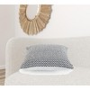 18" Gray And White Cotton Geometric Throw Pillow - 2 of 4