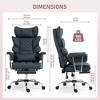 DYHOME Faux Leather Gaming Chair, Ergonomic High-Back Office Chair With Tilt and Swivel, Reclining Computer Desk Chair for Women, Men - 3 of 4