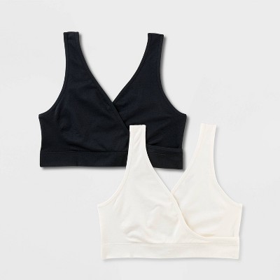 Women's 2pk Nursing Unlined V-Neck Bralette - Auden™