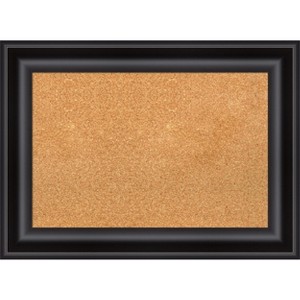 Amanti Art Grand Black Framed Corkboard, Natural Cork - 1 of 4