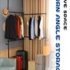 SEVOBAL Freestanding Coat Racks Multi-Functional Adjustable Clothes Drying Rack for Versatile Indoor, White, 118"*4.33"*4.33" - 4 of 4