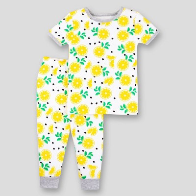 baby girl short sleeve pajamas