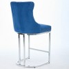 CLIHOME Set of 2 25 Inches Counter Height Bar Stools, Modern Velvet Bar Stools with Upholstered Kitchen Island Chairs - 3 of 4