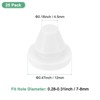 Unique Bargains Silicone Rubber Corrosion-Resistant Nap-in Locking Hole Plugs White - 3 of 4