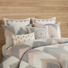 Gracie Mills Heise 3-Piece Modern Ikat Chevron Duvet Cover Set - 3 of 4