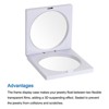 Unique Bargains Square TPU film 3D Jewelry Box with Base 2 Pcs - 4 of 4