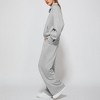 Coolmee Women 2 Piece Outfits Sweatsuit Long Sleeve Sweatshirt Wide Leg Sweatpants Tracksuit Sweat Lounge Matching Set - 2 of 4
