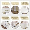 Velvet Upholstered Makeup Vanity Desk with Mirror, Makeup Vanity Table with Padded Stool, 39" Large Dressing Table with 5 Drawers for Bedroom - 4 of 4