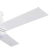 YUHAO 48 in. Indoor Modern Contemporary Plywood Blades Reversible DC Motor Low Profile Ceiling Fan with Light and Remote Control - 3 of 4