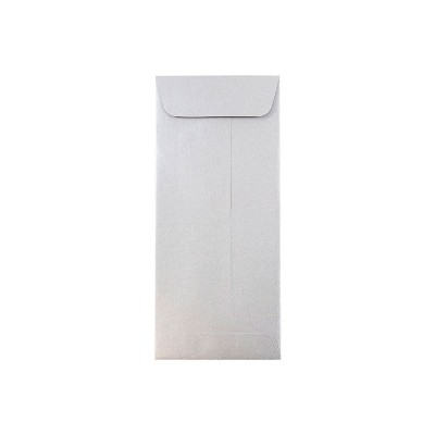 JAM Paper #10 Policy Metallic Envelopes 4.125 x 9.5 Stardream Silver 900905922I