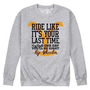 Men's - Yellowstone - Ride Like It's Your Last TI'me Graphic Fleece Sweatshirt - 1 of 4