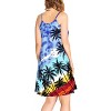 HAPPY BAY Women's Vacay Holiday Summer Beachwear Sleeveless Casual Spaghetti Strap Nightgown Slip Beach Dress - 3 of 4