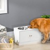 Kumasinova Dog Food Storage Container,Elevated Dog Bowls with Storage Cabinet Containing Large 44L Capacity - 2 of 4