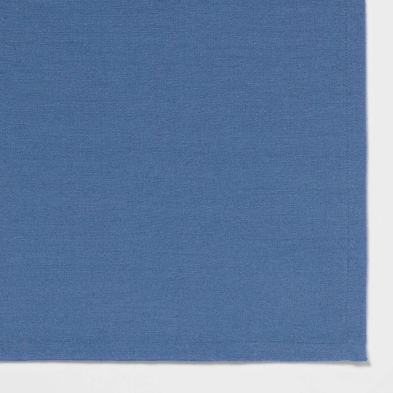 104&#34; x 60&#34; Cotton Tablecloth Blue - Threshold&#8482;, 4 of 5