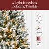 Best Choice Products Pre-Lit Potted Flocked Christmas Tree, Classic Artificial Holiday Décor, w/ Twinkling White LEDs - 4 of 4