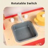 Topteng Red Play Kitchen Set Toy With Washing Machine And Oven Gift For Kid Age 3+ - 3 of 4