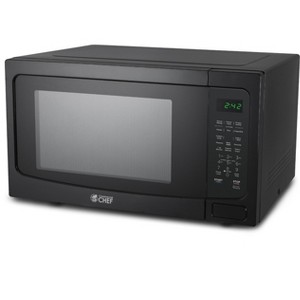 Commercial Chef 1.6 Cu. Ft. Countertop Microwave Oven, Touch Controls with Digital Display, 1100W, 13.6 Turntable, Push Button Door - 1 of 4
