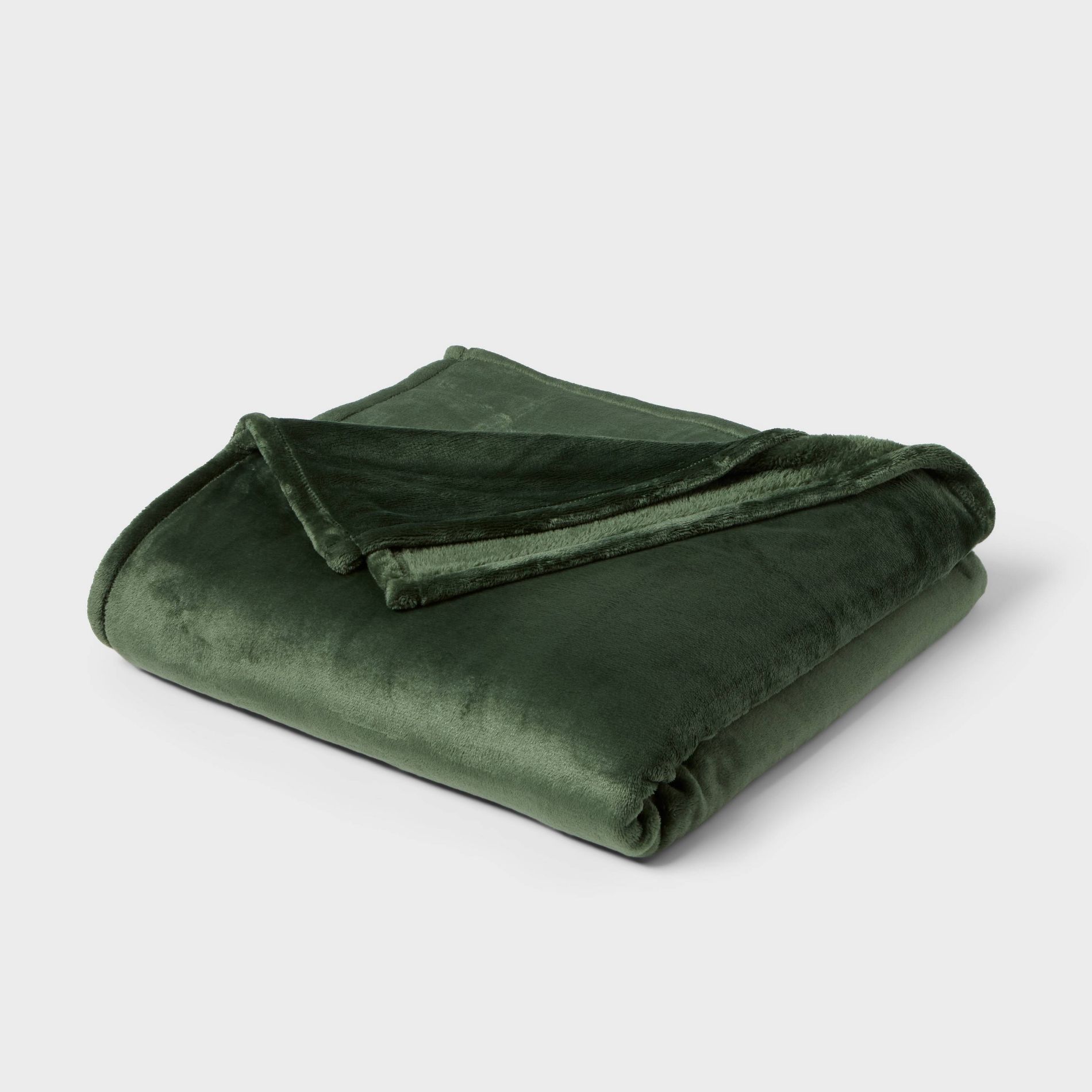 King Microplush Blanket Green - Threshold™