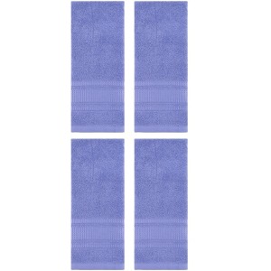REGALWOVEN 4 Pcs Solid Cotton Soft Absorbent Waffle Design Hand Towel 13" x 29" - 1 of 4