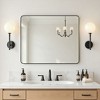 CIPACHO Black Metal Framed Wall Mirror - Unbreakable, Anti-Delivering, Distortion-Free, Easy Install - 3 of 4