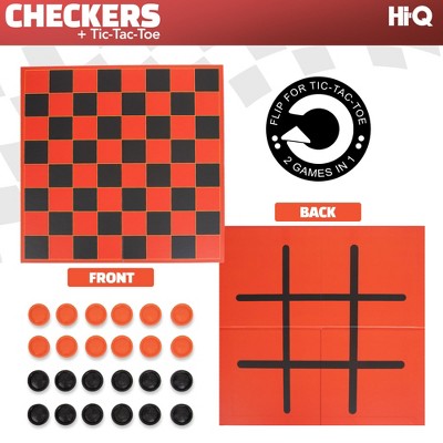 HI-Q Checkers & Tic-Tac-Toe Board Game for Kids