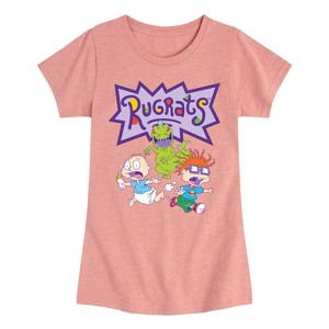 Girls' - Rugrats - The Great Chase Fitted Short Sleeve Graphic T-Shirt - 1 of 4