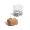 U Brands Magnetic Paper Clip Holder Natural Cork Top - image 3 of 4