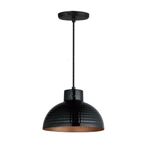 Maxim Lighting Rockport 1 - Light Pendant in  Black/Antique Copper - 1 of 4