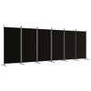 vidaXL 6-Panel Room Divider Black 204.7"x70.9" Fabric - 2 of 4