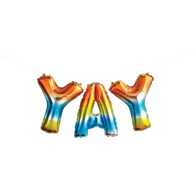 'YAY' Rainbow Balloon Pack - Spritz™