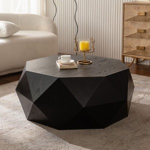 PAGED Vintage Style Coffee Table with Storage Space,Bucket Tea Table,Center Table for Livng Room - 1 of 4