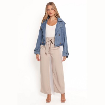 Petal and Pup Westwood Waist Tie Denim Jacket - Denim