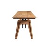 Branch Live Edge Industrial Bench Brown - Timbergirl: Solid Wood, Rectangular, 70" Length for Entryway - 4 of 4