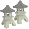 Design Toscano Pagoda Lantern Sculpture: Set of Two Medium - 2 of 4